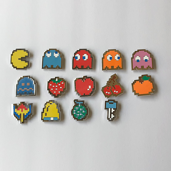 Pacman Enamel Pin Set (14 pins)