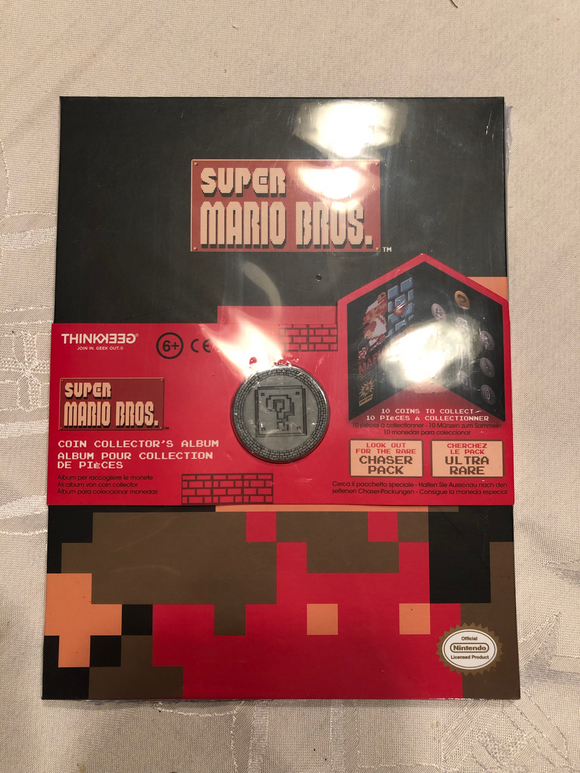 Super Mario Bros Collectible Coin Album - Thinkgeek Nintendo