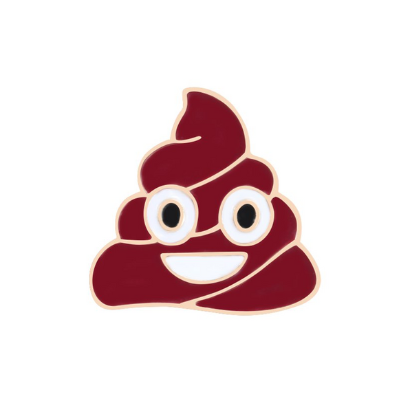 Poop Emoji Enamel Pin